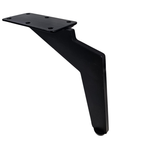 Angled Matt Black Metal Leg