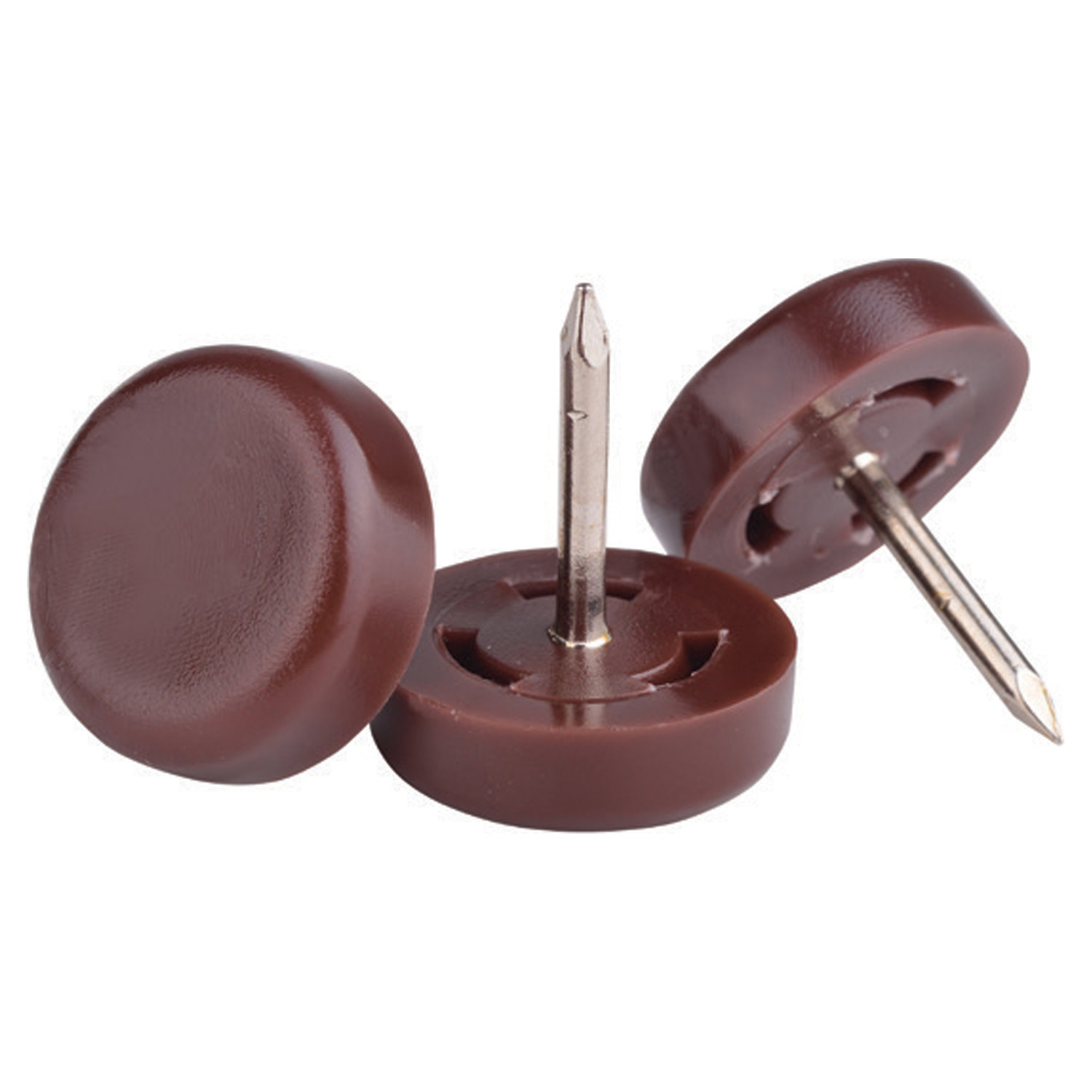 PCI - DOM250 - 18mm Brown Plastic Chair Glides