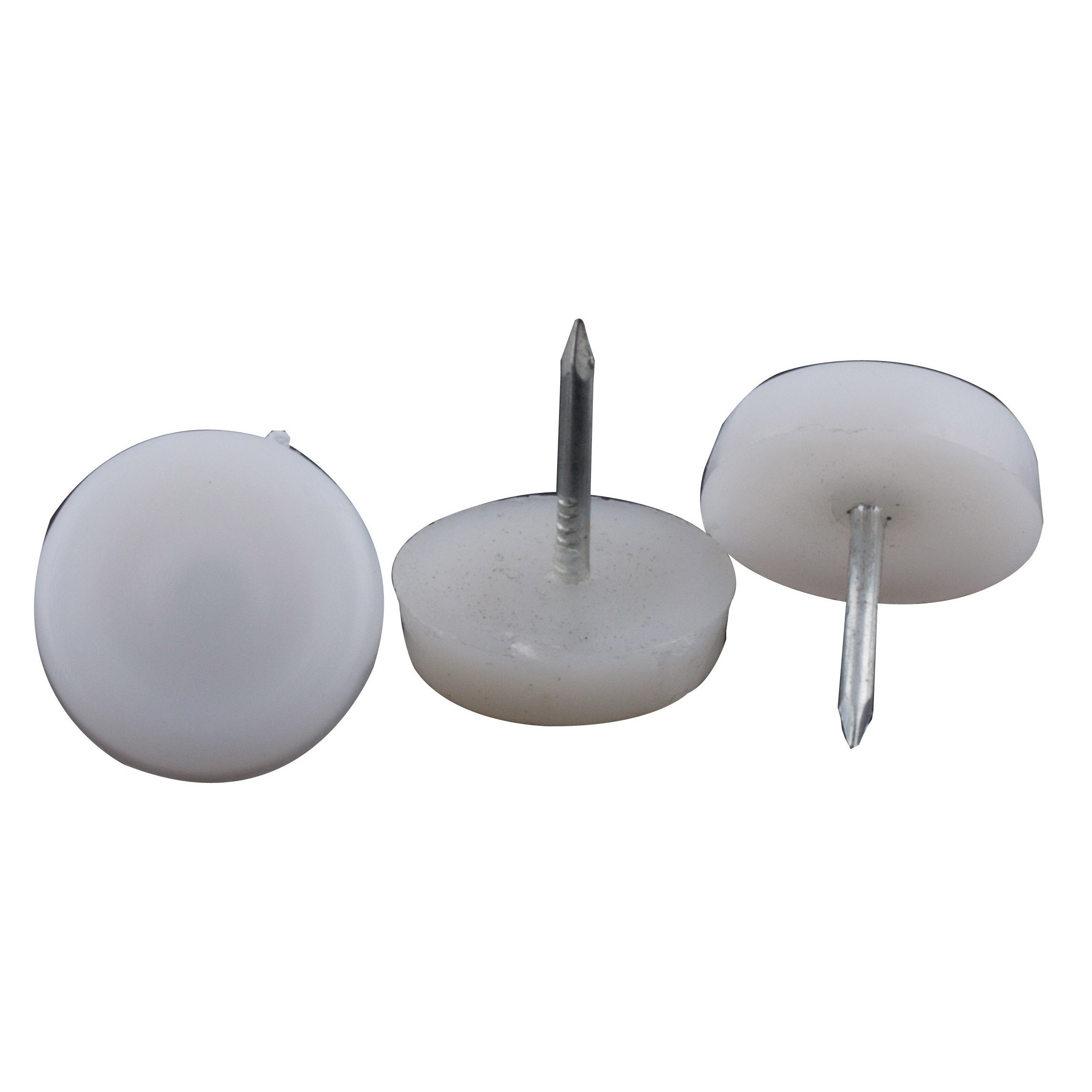 PCI - DOM027 - 15mm White Plastic Chair Glides